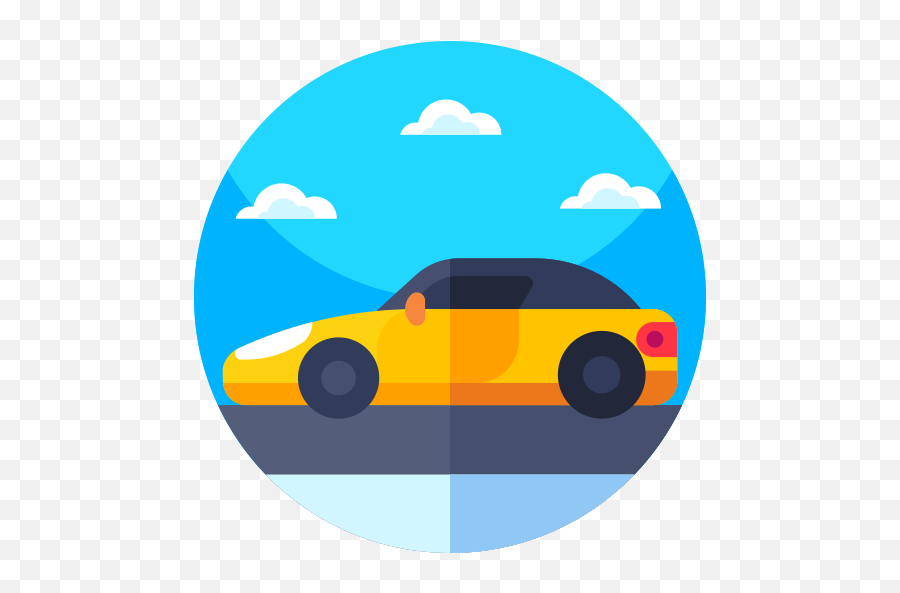 Sport Car - Free Transport Icons Automotive Paint Png,Car Flat Icon