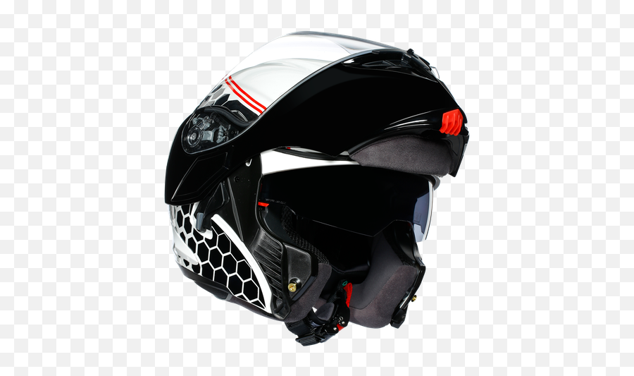 Compact St E2205 Multi - Detroit Whiteblack Casco Compact St Agv Multi Plk Detroit Png,Icon Airframe Visors