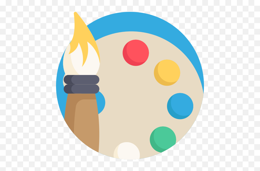 Paint Palette - Free Interface Icons Dot Png,Palette Icon Png