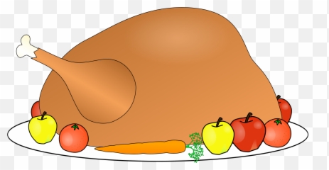 Library Of Roast Turkey Banner Black And White Png Files - Turkey Thanksgiving Meal Clipart
