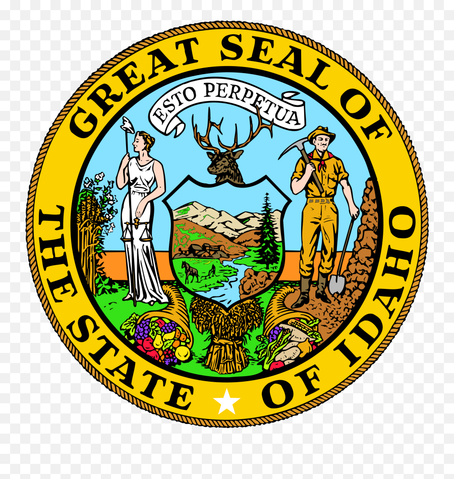 Idaho State Seal Png Svg Vector - Idaho State Seal,Seal Png
