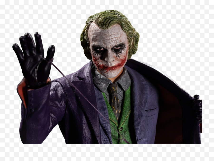 16 Scale Batman The Dark Knight Joker Statue Ikon Design Png Smile