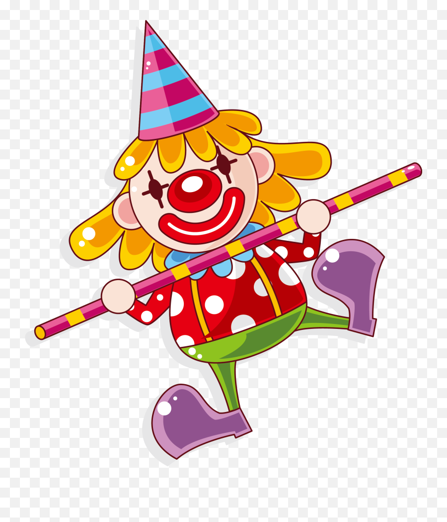 Performance Clown Circus - Circus Performer Clip Art Cartoon Circus Clown Vector Illustration Png,Circus Png