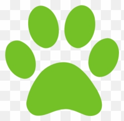 Paw Print Pink Png Clip Arts For Web - Transparent Green