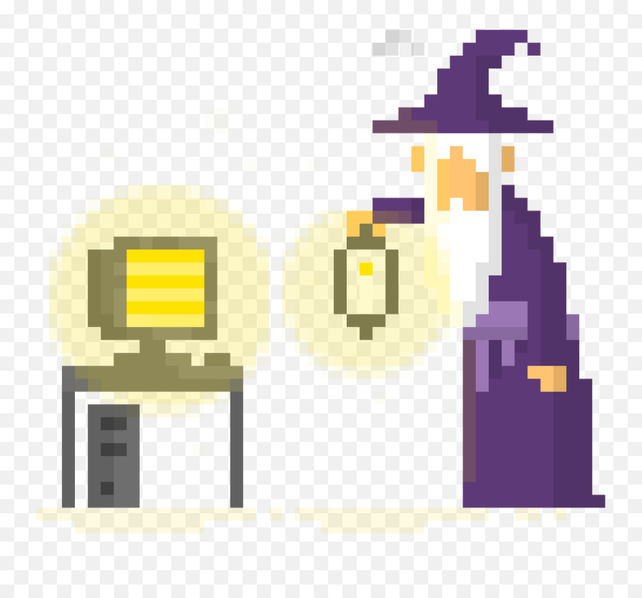 Simon Cottee Animation How To Make And Rescale Pixel Art - Wizard Sprite Pixel Art Png,Wizard Transparent