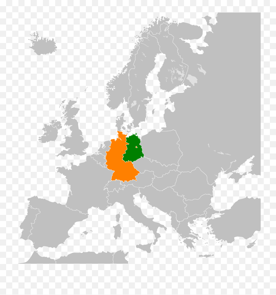 History Of Germany 1945u20131990 - Wikipedia Blank Map Of Europe 1800 Png,Germany Flag Png