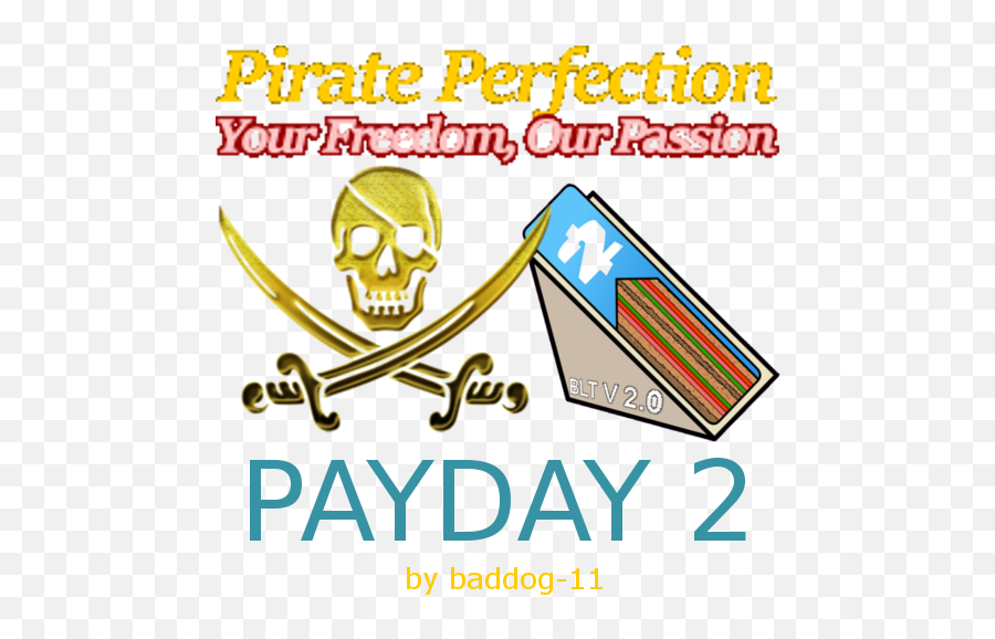 Pirateperfection - Cheaters Anonymous Pirate Clip Art Png,Payday 2 Logo
