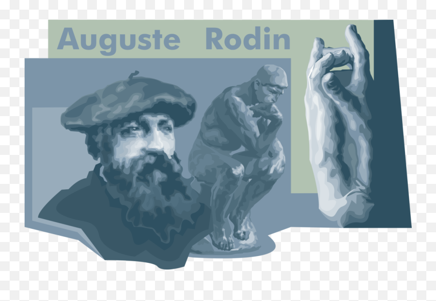 Auguste Rodin The Thinker - Vector Image Png,The Thinker Png