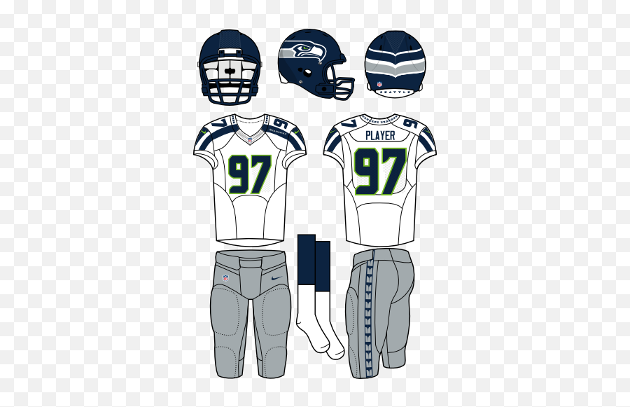 Seattle Seahawks Road Uniform - Baltimore Ravens Home Uniforms Png,Seattle Seahawks Png