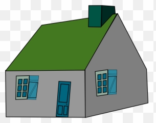 Download See Here House Outline Clipart Black And White - Art png