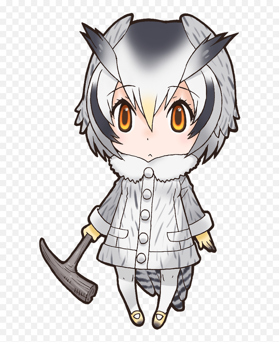 Northern White - Faced Owl Japari Library The Kemono Eurasion Eagle Owl Kemono Friends Png,Owls Png