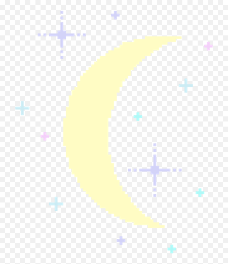 Tumblr Moon Pixel Crescent - Moon Pixel Art Png Gif,Crescent Moon Transparent Background