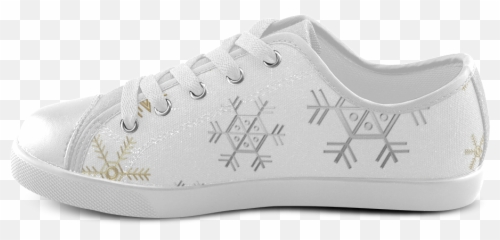 Download Silver And Gold Snowflakes - Walking Shoe png