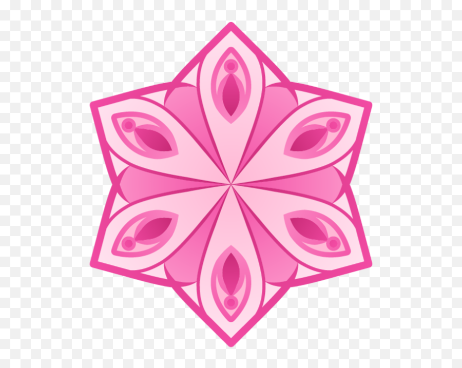 Vagina Mandala Flower Logo By Ana Novakovic - New Icon Png,Flower Logo
