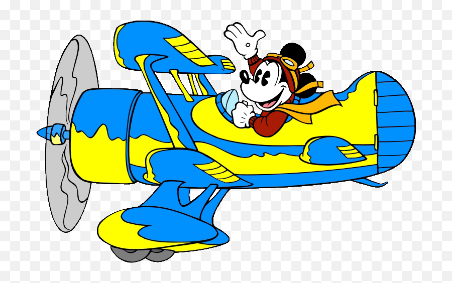 Download Mickey Mouse Clipart Plane - Mickey Mouse Airplane Mickey Mouse In Plane Png,Mickey Mouse Clipart Png