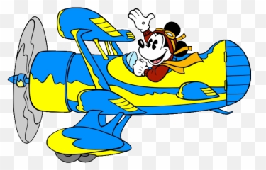 Download Mickey Mouse Clipart Plane - Airplane In png