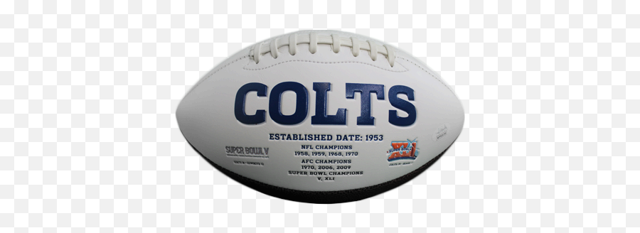Darius Leonard Signed Indianapolis Colts Logo Football Jsa - Beach Rugby Png,Indianapolis Colts Logo Png