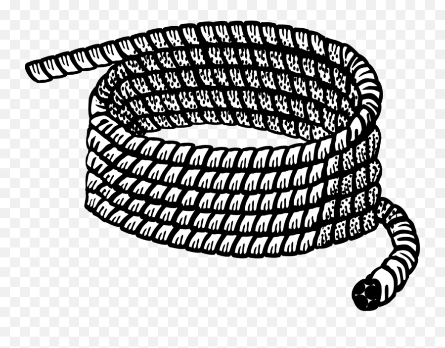 Hardware Accessorylineblack And White Png Clipart - Clipart Rope,Rope Border Png