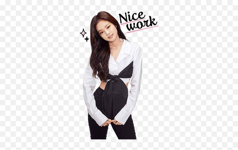 Update Download Blackpink Line Stickers Collection - Jennie Shirt How You Like Png,Blackpink Png