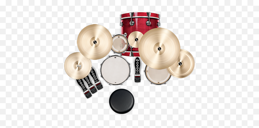 Nakedown Bebop 4 Piece Drum Kit Overviewpng 619454 Pixels - Floor Tom,Drum Set Png