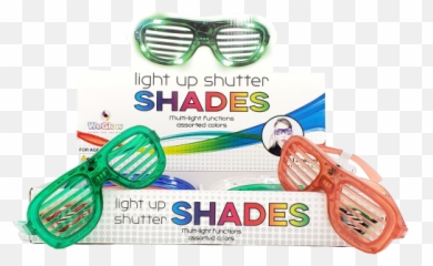Weglow Light Up Shutter Shades - For Swimming png