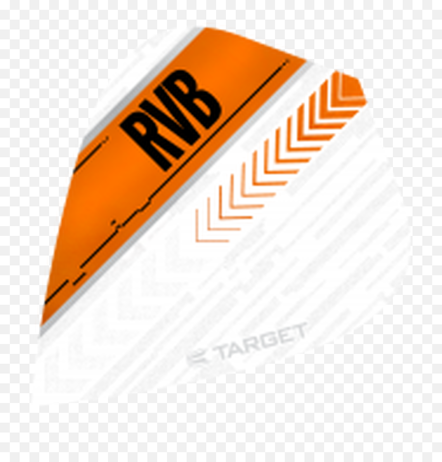 Target Rvb Vision Ultra White Orange Kite Dart Flights - Horizontal Png,Target Logo White