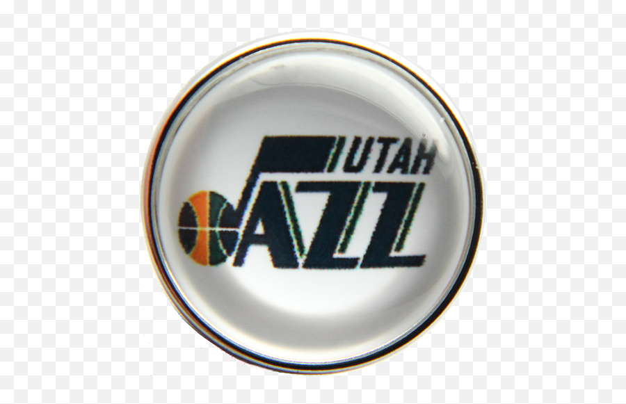 Download 20mm Utah Jazz Nba Basketball Logo Snap Charm - Utah Jazz Png,Utah Jazz Logo Png