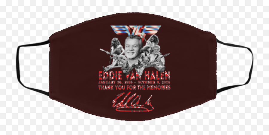 Eddie Van Halen Thank You For The - Mundschutz Mit Porsche Logo Png,Van Halen Logo Png