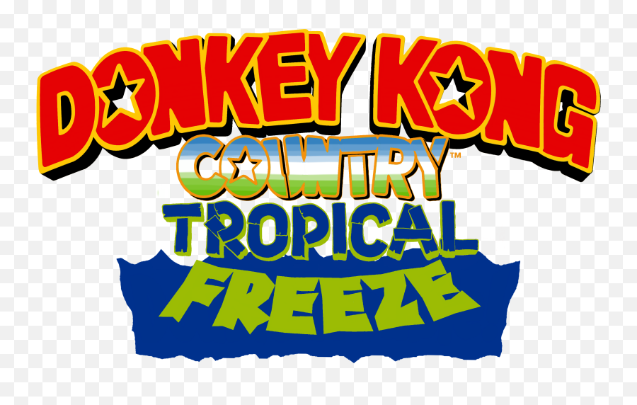 Tropical Freeze Logo Had The Aesthetic - Donkey Kong Country Tropical Freeze Png,Donkey Kong Country Logo