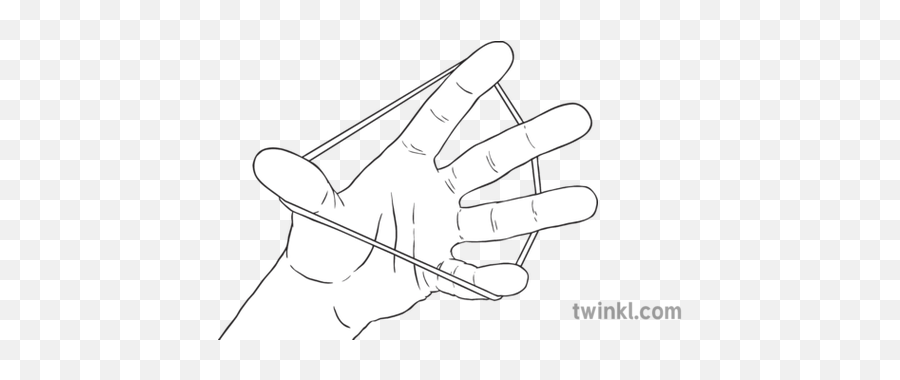 Rubber Band Finger Exercises Black And - Dot Png,Rubber Band Png