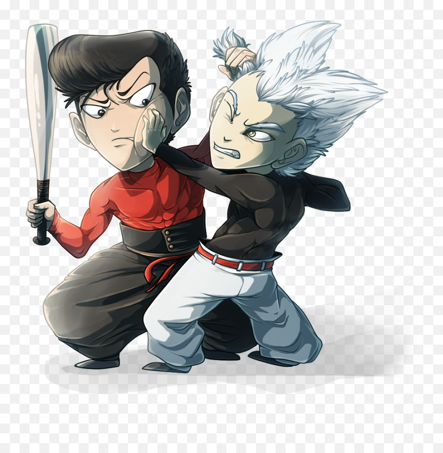 Garou Vs Metal Bat - One Punch Man Photo 43173163 Garou Art One Punch Man Png,Saitama Face Png