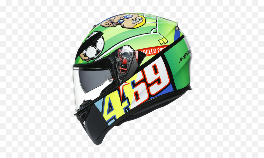 All2bikes Cascos Indumentaria - Agv K3sv Rossi Mugello 2017 Png,Icon Airframe Pro Pleasuredome 2 Helmet