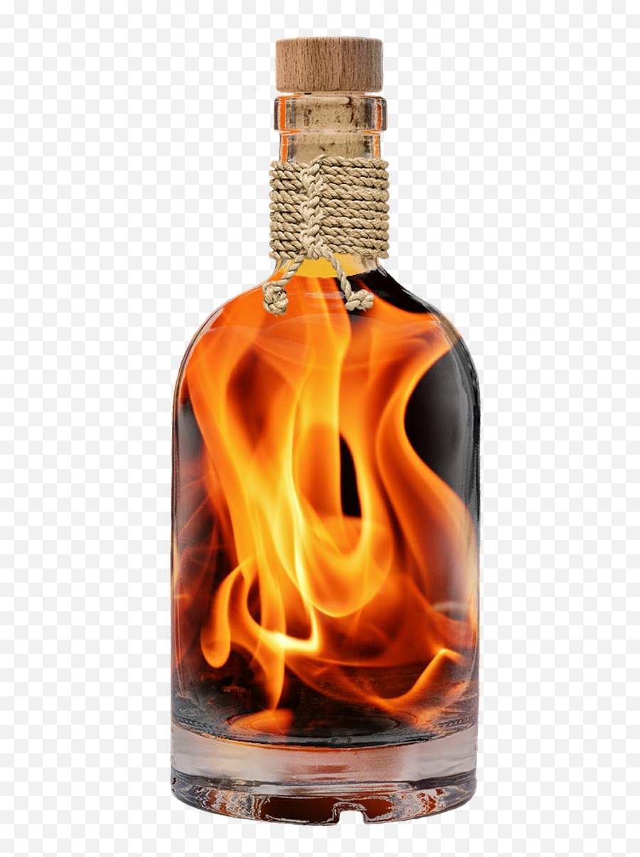 Flame Embers Bottle Fiery Fire Hot - Bottle With Fire Inside Png,Fire Embers Png