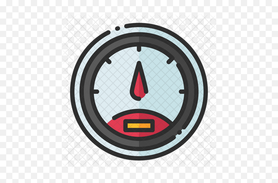 Speedometer Icon Of Colored Outline - Vector Graphics Png,Speedometer Logos