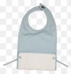 Coated Bib - foggy blue png
