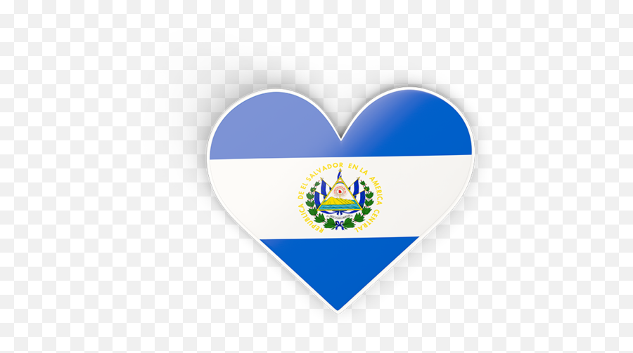 Heart Sticker Illustration Of Flag El Salvador - El Salvador Png,Un Flag Icon