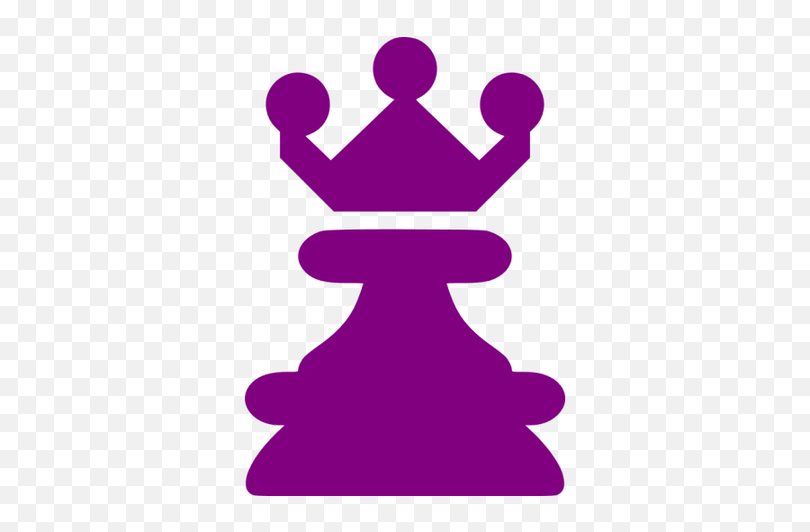 Purple Queen Icon - Free Purple Chess Icons Queen Icon In Black Png,Free Summoner Icon