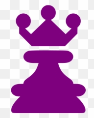 Purple Queen Icon - Free purple chess icons Queen Icon In Black png