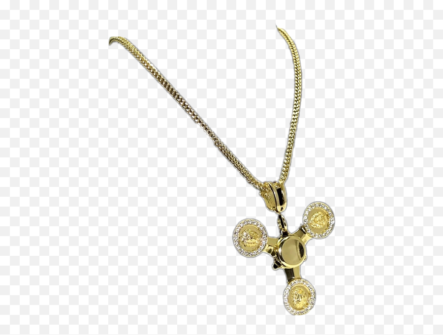 Gold Fidget Spinner Chain Png Official Psds - Locket,Fidget Spinner Png