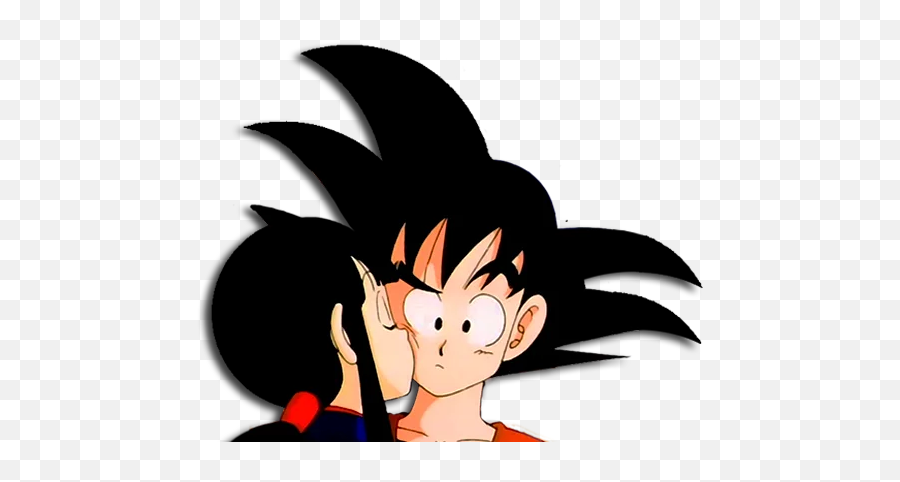 Telegram Sticker From Dragon Ball Pack - Goku And Chi Chi Dragon Ball Png,Chi Chi Icon Dragon Ball