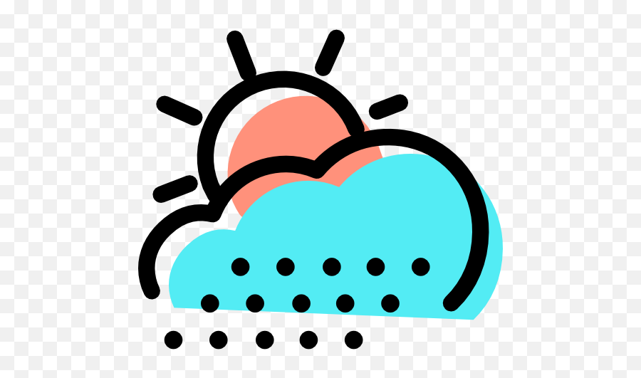 Hail Weather Snow Sunny Cloudy Free Icon Of - Weather Png Logo Black,Hail Icon
