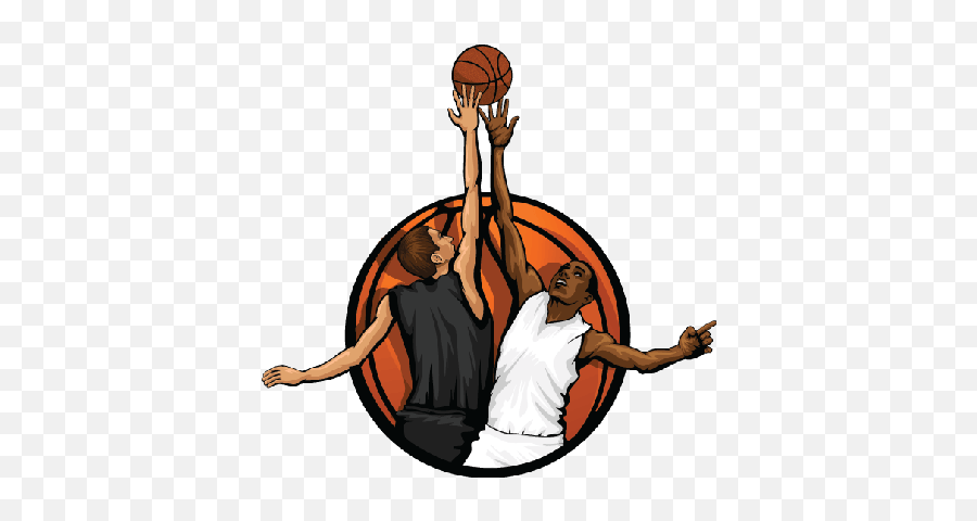 Download Hd Cartoon Basketball Clipart Library - Basketball Jump Ball Png,Basketball Ball Png