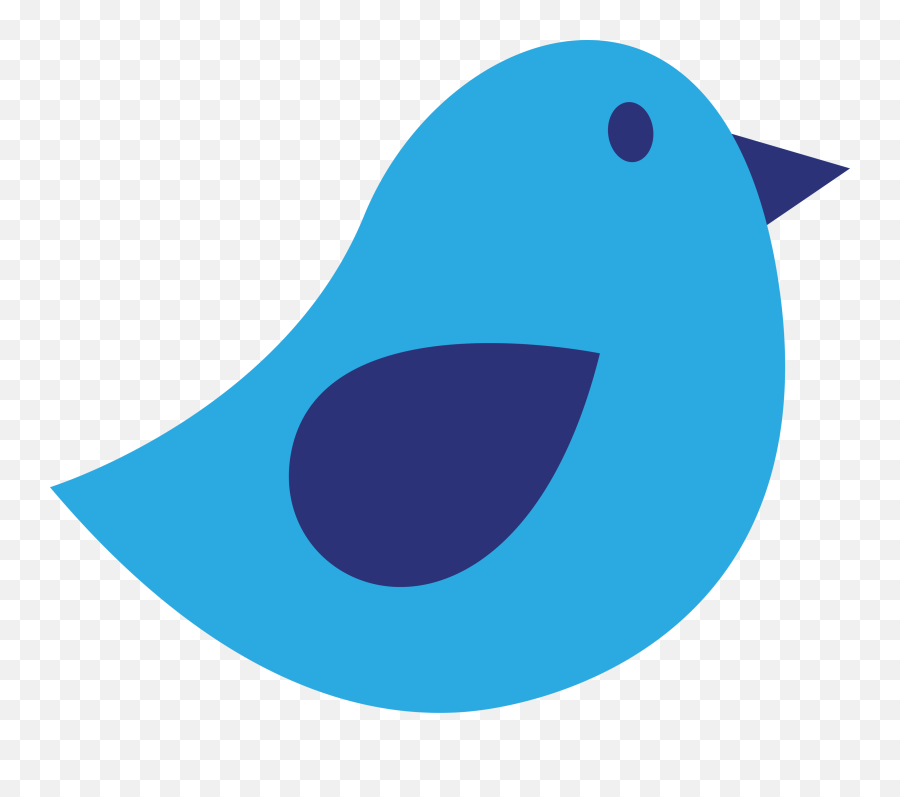 Twitter Icon Png Transparent Background - Blue Bird Drawing Easy,Twitter Png Transparent