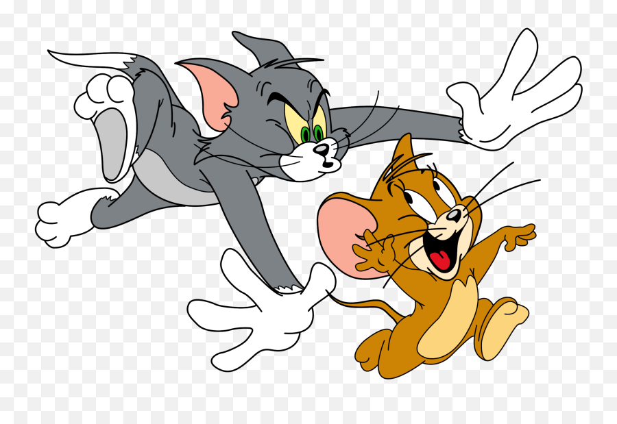 Tom And Jerry Free Png Clip Art Image - Tom And Jerry,Running Clipart Png