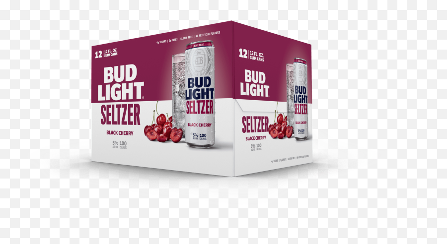 Bud Light Seltzer Black Cherry 12pk Cans - Bud Light Seltzer Black Cherry Png,Bud Light Png