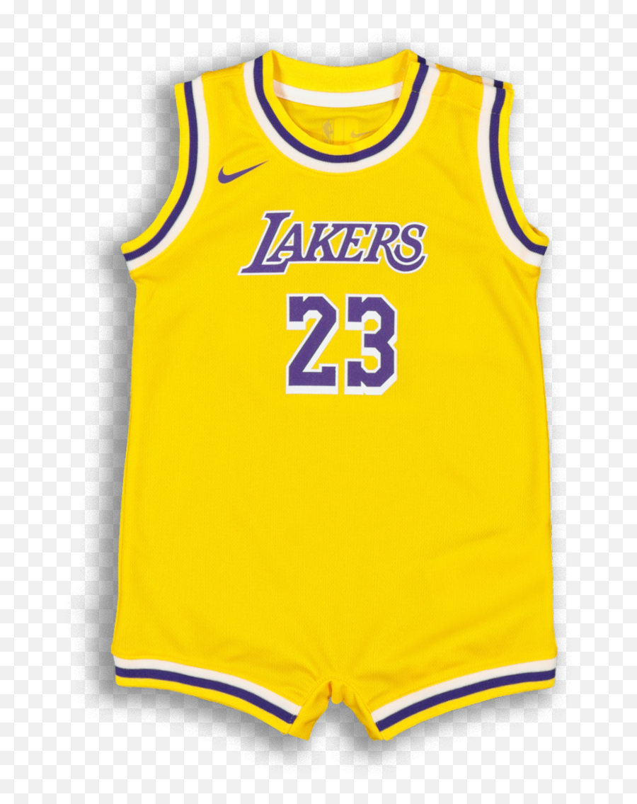 Nike Infant Los Angeles Lakers Lebron James 23 Replica Onesie Nba Jersey Yellow - Lakers Png,Lebron James Logo Png