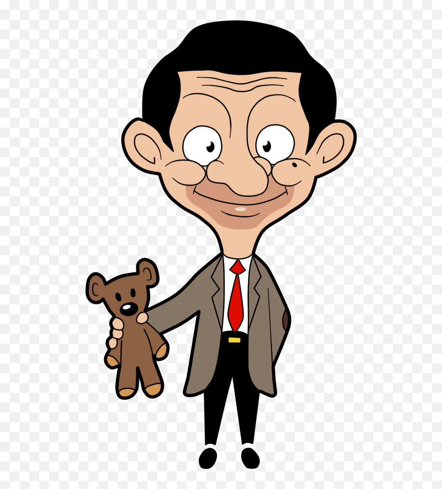 Mr Bean Clipart Png - Mr Bean Drawing With Teddy,Mr Bean Png