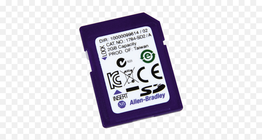 2 Gb Secure Digital Sd Card Nhp Customer Portal - Allen Bradley Png,Sd Card Png