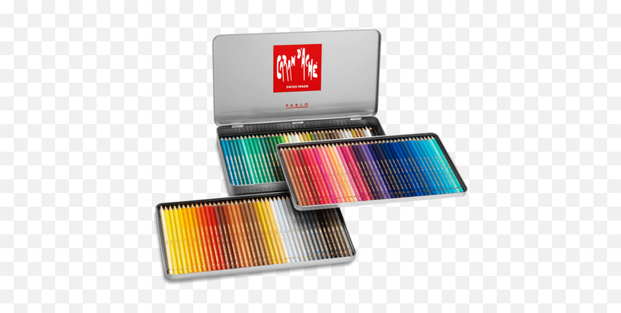 Caran Du0027ache Pablo Colored Pencil Set Of 120 Metal Box 666420 - Pablo Caran D Ache 120 Png,Colored Pencil Png