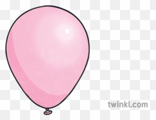 Pink Balloon Illustration - Twinkl png